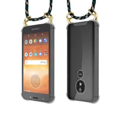Motorola MOTO E5 / G6 PLAY Deksel med Halskjede (brun)