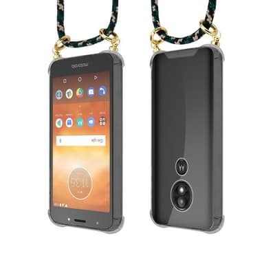 Motorola MOTO E5 / G6 PLAY Deksel med Halskjede (brun)