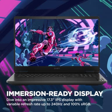 HP Omen 17 R7-8HS/16/512/4050 17,3" bærbar gaming-PC