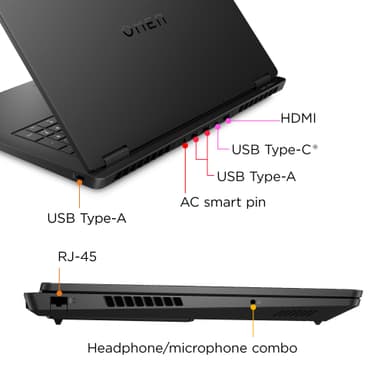 HP Omen 17 R7-8HS/16/512/4050 17,3" bærbar gaming-PC