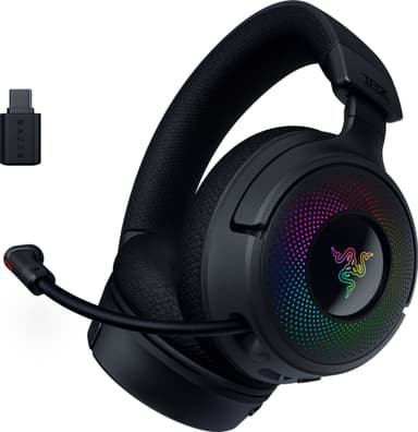 Razer Kraken V4 trådløst gaming headset (sort)