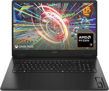 HP Omen 17 R7-8HS/16/512/4060 17,3" bærbar gaming-PC