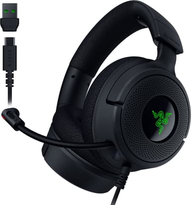 Razer Kraken V4 X gaming headset (sort)