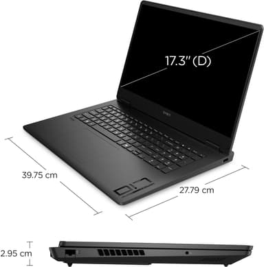 HP Omen 17 R7-8HS/16/512/4060 17,3" bærbar gaming-PC