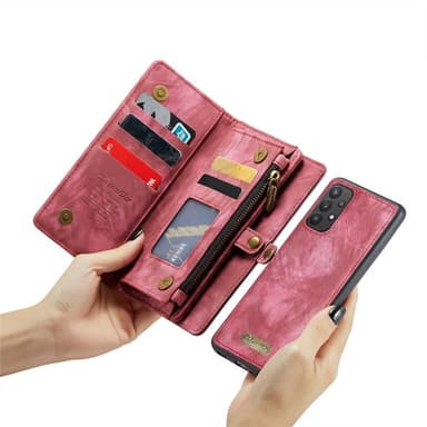 CaseMe mobildeksel 008 11-kort Samsung Galaxy A32 5G - Rød