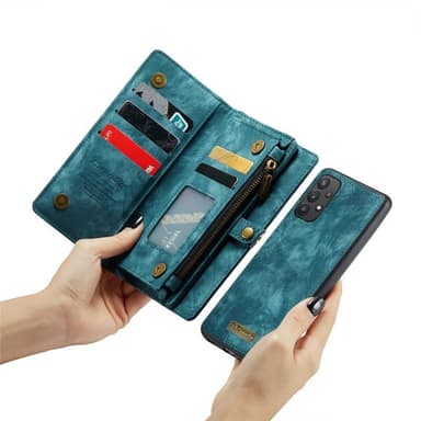 CaseMe mobildeksel 008 11-kort Samsung Galaxy A32 5G - Blå