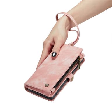 CaseMe mobildeksel 008 11-kort Samsung Galaxy S21 FE - Rosa
