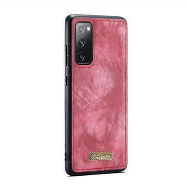 CaseMe mobildeksel 008 11-kort Samsung Galaxy S20 FE - Rød