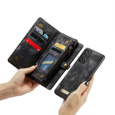 CaseMe mobildeksel 008 11-kort Samsung Galaxy A53 5G - Svart/grå