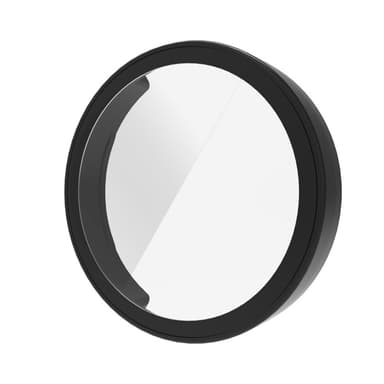 PC + integrert klokke i herdet glass for Garmin Lily2 Smartwatch Sort