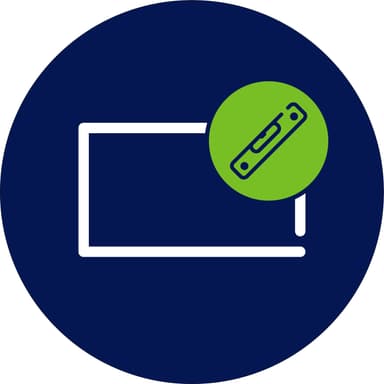 Montering av TV på vegg (veggfeste selges separat)