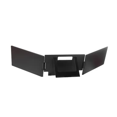 NÖRDIC doble bærbare 15.6""-skjermer med teleskopstativ for bærbar PC 15-17,3"", FHD 1080P, Mac/Windows, USB-C tilkobling