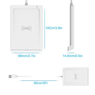 NÖRDIC Smartkortleser med NFC, USB-A