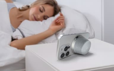 NÖRDIC Bluetooth 5.3 høyttaler med magnet 3W IPX6 sølv