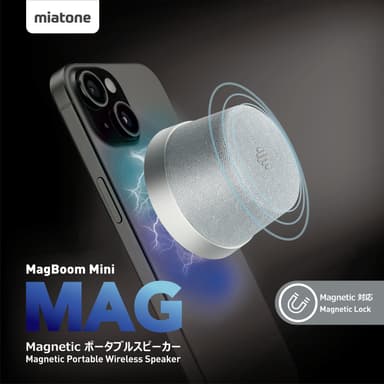 NÖRDIC Bluetooth 5.3 høyttaler med magnet 3W IPX6 sølv