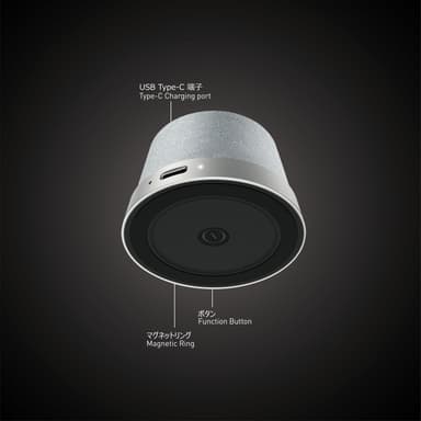 NÖRDIC Bluetooth 5.3 høyttaler med magnet 3W IPX6 sølv