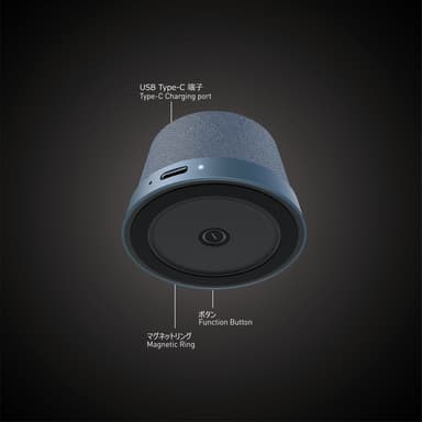 NÖRDIC Bluetooth 5.3 høyttaler med magnet 3W IPX6 blå