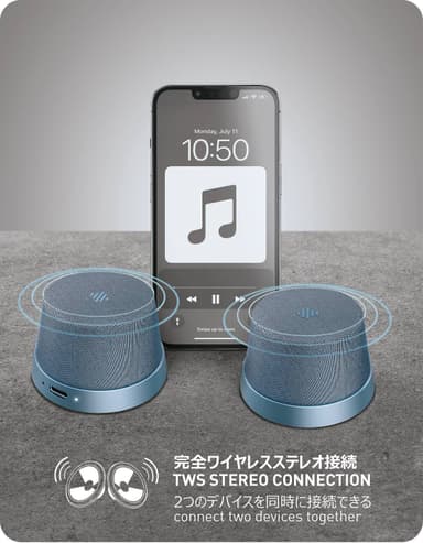NÖRDIC Bluetooth 5.3 høyttaler med magnet 3W IPX6 blå