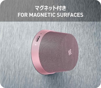 NÖRDIC Bluetooth 5.3 høyttaler med magnet 3W IPX6 rosa