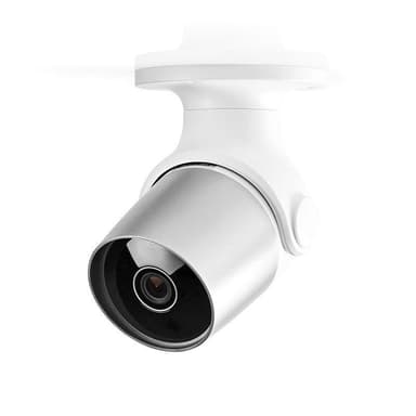 Nedis SmartLife Utendørs kamera | Wi-Fi | Full HD 1080p | IP65 | Cloud Storage (valgfritt) / microSD (ikke inkludert) | 12 V DC | Med bevegelses sensor | Nattsyn | Hvit / Sølv