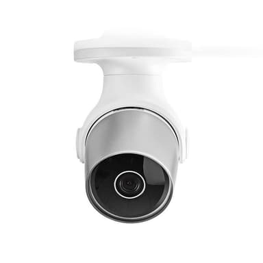 Nedis SmartLife Utendørs kamera | Wi-Fi | Full HD 1080p | IP65 | Cloud Storage (valgfritt) / microSD (ikke inkludert) | 12 V DC | Med bevegelses sensor | Nattsyn | Hvit / Sølv