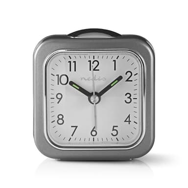 Nedis Analog Desk Alarm Clock | slumrefunksjon | Bakgrunnsbelysning | Grå / Hvit