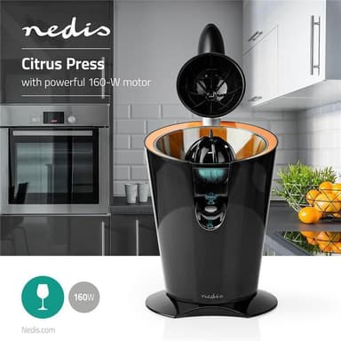 Nedis Sitruspresse | 160 W | Oransje / Sort