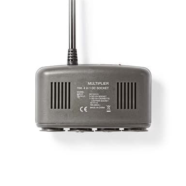 Nedis Universal DC Power Adapter | Biladapter | 120 W | Inngangsspenning: 12 V DC | 12 V DC | Maksimal utgangsstrøm per port: 4.0 A | Sort