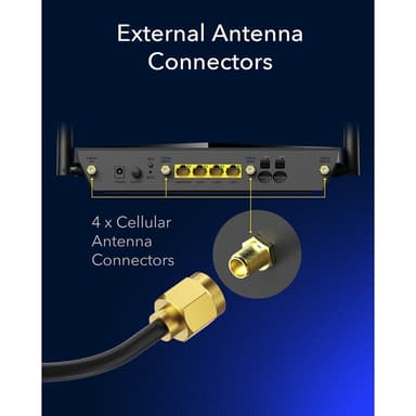 CUDY 4G Router LT12 Cat 12 AC1200 Gigabit Dual-SIM