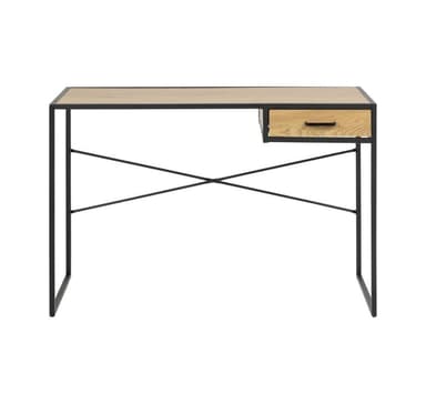 Skrivebord SEAFORD 110x45xH75cm, eik/svart