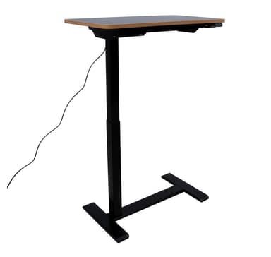 Skrivebord ERGO med 1 motor 70x40cm, sort