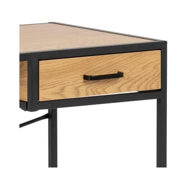 Skrivebord SEAFORD 110x45xH75cm, eik/svart
