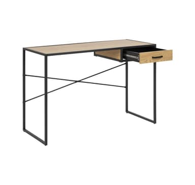 Skrivebord SEAFORD 110x45xH75cm, eik/svart