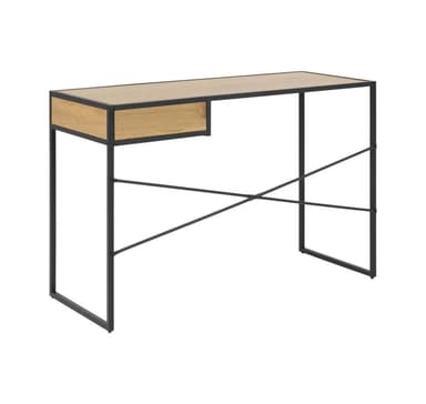 Skrivebord SEAFORD 110x45xH75cm, eik/svart