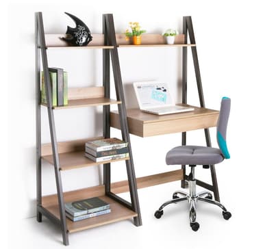 Skrivebord STEP 74x48xH146cm, eik