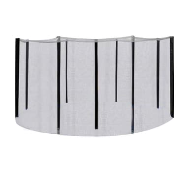 Kapsling for 305cm marktrampolin, med stenger, sort