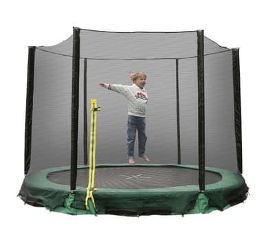 Kapsling for 305cm marktrampolin, med stenger, sort