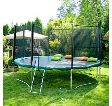 Sikkerhetsnett for trampoline D304cm, uten stenger, sort