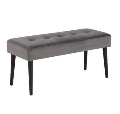 Benk GLORY 38x95xH45cm, mørkegrå