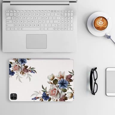 Til iPad Pro 11 (2024) -deksel Flip Stand Smart Nettbrettveske - Peony