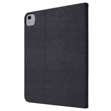 For iPad Air 13 (2024) Sammenleggbart Veske Kortholder Stoff Tekstur - Svart