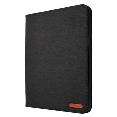 For iPad Air 13 (2024) Sammenleggbart Veske Kortholder Stoff Tekstur - Svart