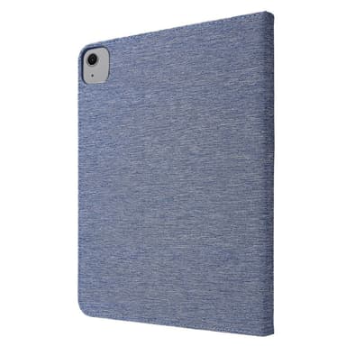 For iPad Air 13 (2024) Sammenleggbart Veske Kortholder Stoff Tekstur - Blå