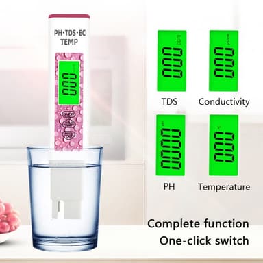 4-i-1-test for vannkvalitet PH TDS EC TEMP testpenn