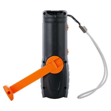 Håndsveiv AM/FM-radio LED lommelykt 1200mAh nødstrømbank
