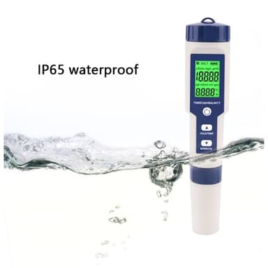5-i-1-test for vannkvalitet EC Ph TDS temperatur saltholdighet