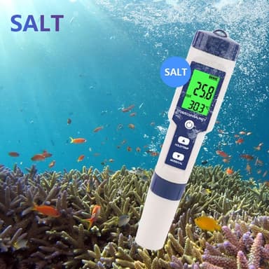 5-i-1-test for vannkvalitet EC Ph TDS temperatur saltholdighet