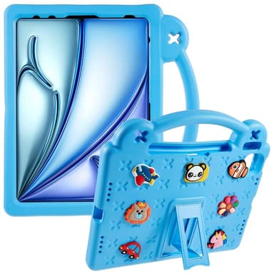Til iPad Air 11 (2024) EVA Foam Stativdeksel - Lyseblå