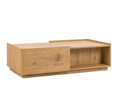 Salongbord SACHA 120x60xH35cm, melamin med eikebark