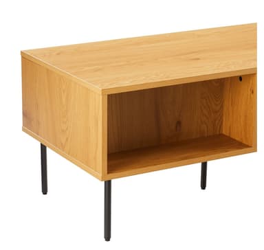 Salongbord LINE 100x50xH45cm, melamin med eikebark